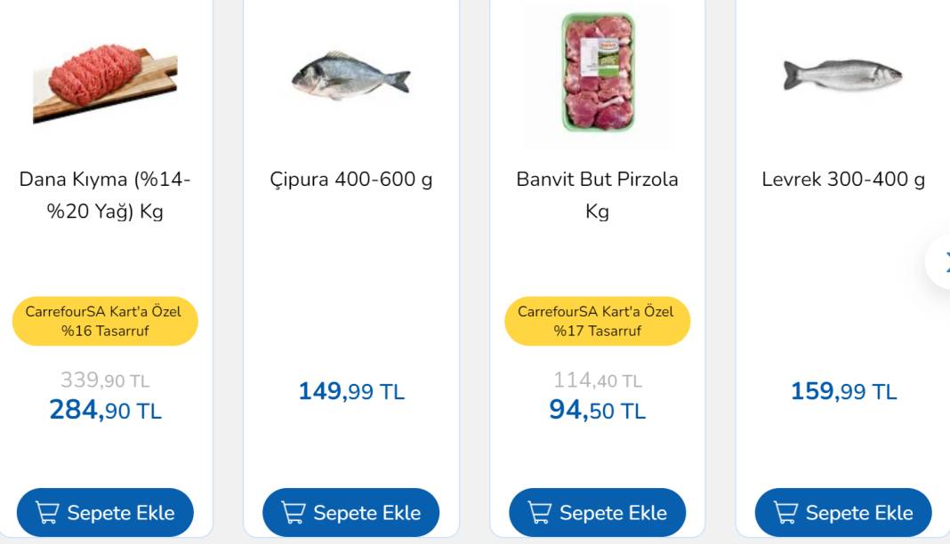 CarrefourSA Bulaşık Deterjanı 70 TL'ye Satıyor! Ayçiçek Yağı, Pirzola, Balık Fiyatları Düştü! 10